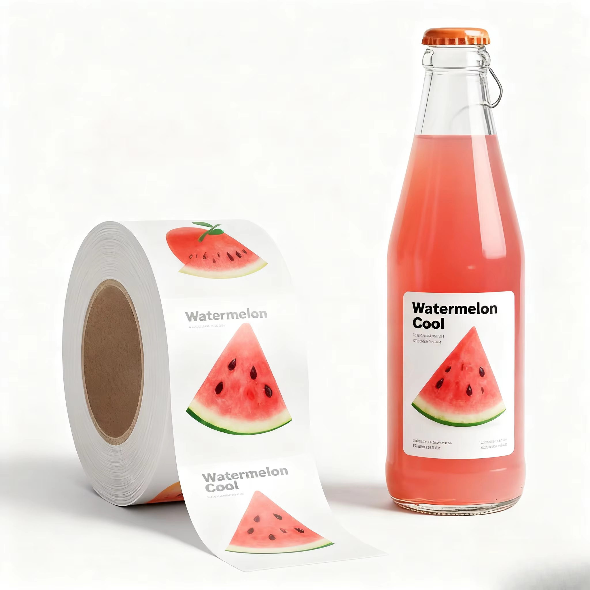 Waterproof Vinyl Adhesive Labels Juice Packaging Labels Beverage Bottle Labels