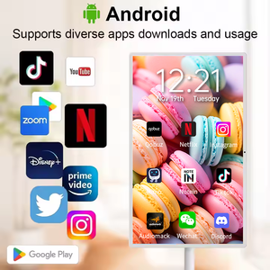 Eimio 27 inch xách tay Android 13 thông minh truyền hình <span class=keywords><strong>LCD</strong></span> LED cảm ứng di chuyển màn hình hiển thị theo tôi Tính năng tầng thường vụ tùy chọn - Product Image 2