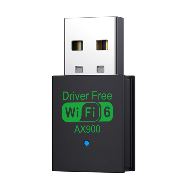 New Mini AX900 Wifi 6 Adapter USB Network Card 2.4G&5GHz Dual Band Signal Reception Dongle for Laptop Driver Free Win 10/11