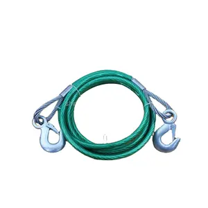 4mm 6mm 8mm 10mm 12mm 1T,3T,5T PVC COATED STEEL TOW ROPE