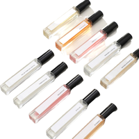 Vente flash : flacon de parfum en verre carré à fond épais et mince de 10 ml et 15 ml avec vaporisateur à pompe pour logo personnalisé