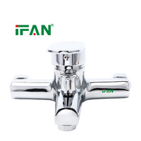 Robinet de bain-mouche IFAN en laiton chromé poli, monocommande, eau chaude et froide, pour salle de bain, vente en gros