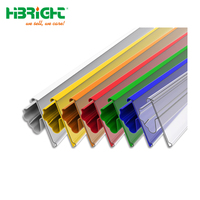 HIGHBRIGHT HBE-PH-Z Porte-étiquettes et porte-panneaux de prix en PVC pour rayonnages de supermarché, pour bande de données transparente en verre JIANGSU