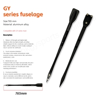 GY-Axis Black Advance Fuselage Hydrofoil Accessoires 600mm Advance Fuse 644mm 765mm Fuselage Aluminium Surfing Foil Equipment