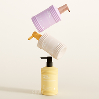 Échantillon gratuit de flacons pulvérisateurs en plastique PET de 500 ml, emballages cosmétiques, flacons de shampooing vides