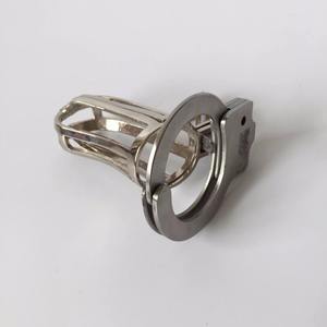 Nouvel appareil de chasteté masculin en acier inoxydable réglable et étanche, cage à pénis argentée avec anneaux péniens pour hommes - Product Image 5