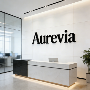 Letrero Metálico Personalizado con Logotipo para Negocios, Empresas, Oficinas, Letreros Metálicos con Logotipo Comercial - Product Image 1