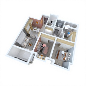 Rabbit Baby Customized Wood <strong>Wardrobe</strong> with Solid Wood Door Complete Home Furniture for Whole House - Product Image 1