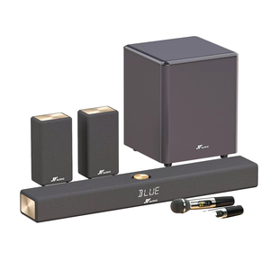 JY AUDIO 5.1 Channel Full Wireless Aluminium Home Audio System 31.5-inches Smart <b>Speaker</b> 2 Surround <b>Speakers</b> Wireless Home Theat - Product Image 1