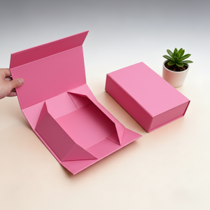 High End Foldable Magnetic Rigid Box Recycled Paper Packaging Custom <b>Large</b> Gift Set Box - Product Image 2