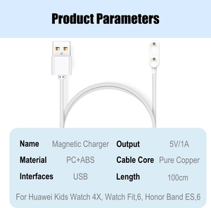 Cargador Magnético para <span class=keywords><strong>Huawei</strong></span> <span class=keywords><strong>Band</strong></span> 10 9 8 <span class=keywords><strong>7</strong></span> <span class=keywords><strong>6</strong></span> NFC Pro Fit3 Fit2 Fit, <span class=keywords><strong>Huawei</strong></span> Kids Watch 5X 4X 5 4 S-TAG <span class=keywords><strong>Honor</strong></span> <span class=keywords><strong>Band</strong></span> 5i ES Keep B4 - Product Image 6