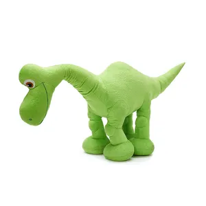 גדול כחול דינוזאור עומד בדשא ירוק מותאם אישית רך בפלאש ממולא צעצועים