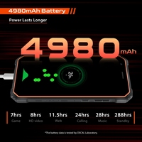 Téléphone robuste Blackview OSCAL S60 à prix réduit, débloqué, écran tactile complet, 3 Go + 16 Go, appareil photo 8 MP, batterie 4980 mAh