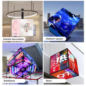 Écran LED D-KING P2.5 en forme de cube, pour intérieur, sur pied, avec système tactile Android, panneau publicitaire graphique - Product Image 6