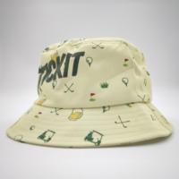 Chapeau Bob Réversible Personnalisé Brodé en Velours Respirant Coton/Polyester Unisexe Motif Feuille Dessin Animé Décontracté Cyclisme Pêche Ski Quotidien