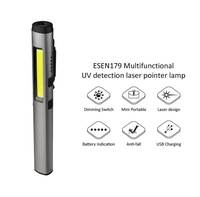 Luce a penna a led ricaricabile 450lm con puntatore Laser luce da lavoro cob magnetica portatile con luce uv