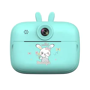 Câmera de impressão instantânea para crianças, presente de aniversário para meninos e meninas, câmera fotográfica digital para filmar, brinquedo, mini impressora térmica