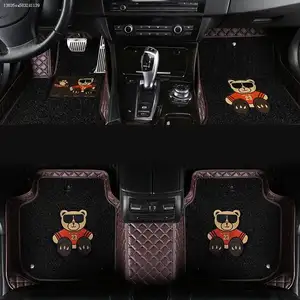 All weather kagu 4 pcs carpet pvc coil 3d car floor mats