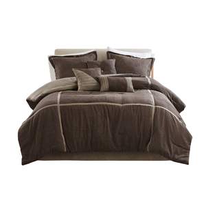 DB 7 Piece Micro Corduroy <b>Comforter</b> <b>Set</b> - Product Image 2