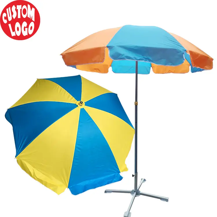 Cheaper Price Printed Outdoor Customized Trade Show Promotional Beach Umbrella