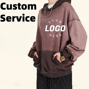 <span class=keywords><strong>2026</strong></span> Hochwertiger Wasch-Retro-Hoodie Herren Casual Hoodie Vintage Mode Individueller Logo-Service Blanko Übergroß Bequem Acid Wash - Product Image 1