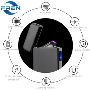 Il fuoco Più Leggero Ricaricabile A Doppio Arco Più Leggero Il Trasporto Del Campione Pistola Accendino con il Laser - Product Image 6