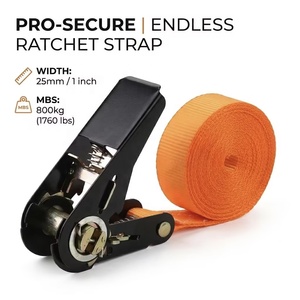 Correa de Amarre Personalizada de 1 Pulgada/25 mm con Revestimiento E-coating, Correa de Amarre sin Fin, Certificación GS, Cinta Catraca - Product Image 1