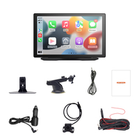 Navigateur GPS sans fil 9 pouces avec Carplay, caméra embarquée Android 1080p, écran LCD, fonction Mirror Link, vidéo de recul, musique, Carplay