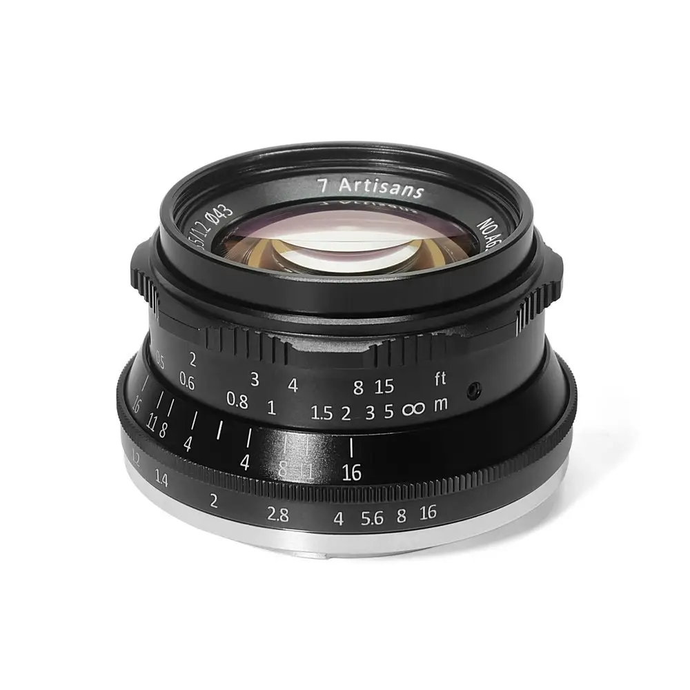 7 artesanos 35mm F1.2 primer lente para E-mount/para Fuji XF APS-C Mirrorless cámara de enfoque Manual lente fijo A6500 A6300 X-A1 Cámara