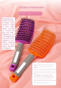 Peine Iónico Curvo para Dar Volumen a la Raíz del <span class=keywords><strong>Cabello</strong></span>, <span class=keywords><strong>con</strong></span> Mango de Plástico, para Uso Doméstico, <span class=keywords><strong>con</strong></span> Función de Masaje, Moderno, Tamaño 10-15cm, para <span class=keywords><strong>Cabello</strong></span> Anatómico - Product Image 4