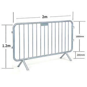 Panneaux <span class=keywords><strong>de</strong></span> clôture <span class=keywords><strong>de</strong></span> contrôle des foules galvanisés personnalisés, amovibles, portables, barrière <span class=keywords><strong>de</strong></span> clôture <span class=keywords><strong>de</strong></span> contrôle des foules, provenant d'une usine chinoise - Product Image 2