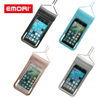 Produit chaud PU pochette étanche pour téléphone portable Logo en relief sac étanche pour téléphone portable
