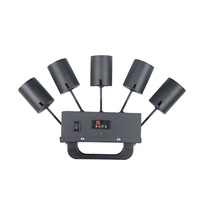 Pyro froid pour fontaine à étincelles feux d'artifice portable 3 canaux type pistolet à étincelle système de tir tireur pour mariage noël
