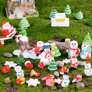 Venta Caliente de Fábrica: Serie Navideña en Miniatura, Manualidades de Resina, Mini Muñecos de Nieve de Resina, Decoración Navideña para el Hogar, Decoraciones para Jardín - Product Image 3