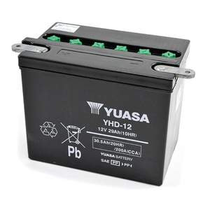 Nueva Batería de Motocicleta Yuasa YHD-12 de 12V 29Ah de Plomo-Ácido con Corriente de Arranque de 200A - Product Image 1