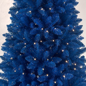 Bán buôn trang trí pre-lit Cây giáng sinh nhân tạo Warm trắng LED 8 chức năng thắp sáng PVC màu xanh Xmas <span class=keywords><strong>Tree</strong></span> - Product Image 3