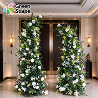 Kit d'arrangement floral de luxe en soie pour arche de scène de mariage et décoration de fond d'allée