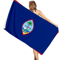 Serviette de plage à séchage rapide avec drapeau de Grenade, pour salle de bain, piscine, camping, voyage, natation, pique-nique, sport, décoration, cadeaux