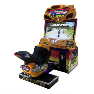 Máquina de Juego Arcade de Carreras de Motos Doble Súper FF Motorizada, con 1 Año de Garantía en Inglés, para Diversión Infantil - Product Image 1