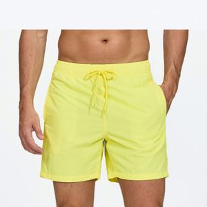 Shorts de bain sportifs pour hommes, boardshorts 100% polyester, 39 couleurs unies, logo personnalisé, anti-plis et écologiques - Product Image 1
