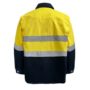 Multiple Pockets Customized Size High Vis Mechanic Working Safety Reflective Jacket Workwear