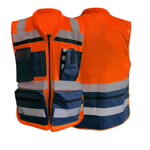 Gilet de sécurité haute visibilité respirant certifié ANSI Classe 1 EN 20471, logo personnalisé, couleur personnalisée, support OEM/ODM, tailles S-4XL - Product Image 5