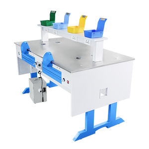 Postazione di Lavoro per Laboratorio Dentistico per Due Persone, Tavolo in Acciaio Inossidabile Laminato a Freddo, Attrezzatura Professionale e Resistente - Product Image 5