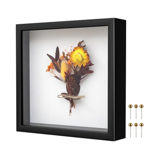 Designs Wholesale <b>8x8</b>/8x10/10x10/12x12 Inch 3D Wooden Shadow Box <b>Frames</b> with Glass,3CM/5CM Deep Display Case for Crafts - Product Image 1