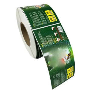 Etichetta adesiva autoadesiva personalizzata per imballaggio di bottiglie di plastica con erbicida agricolo - Product Image 1