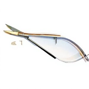 ASAP Customizable <b>Nail</b> Cuticle <b>Scissors</b> Beautiful Mirror Design Curved Blades Stainless Steel Right-Handed Spring <b>Scissors</b> <b>Nail</b> - Product Image 2