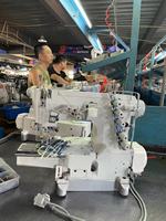 Machine à coudre automatique informatisée à bras cylindrique pour surpiqûres, avec coupe-fil, pour usage domestique et vêtements de sport