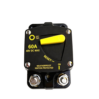 Interruptor de Circuito de 50-300 Amperios con Botón de Reinicio Manual, 48V CC, para Barco, Embarcación, RV, Yate