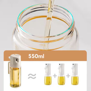 550ml 19oz ev mutfak gereçleri cam 2 in 1 zeytinyağı dağıtıcı ve yemeklik yağ püskürtücü şişe - Product Image 2