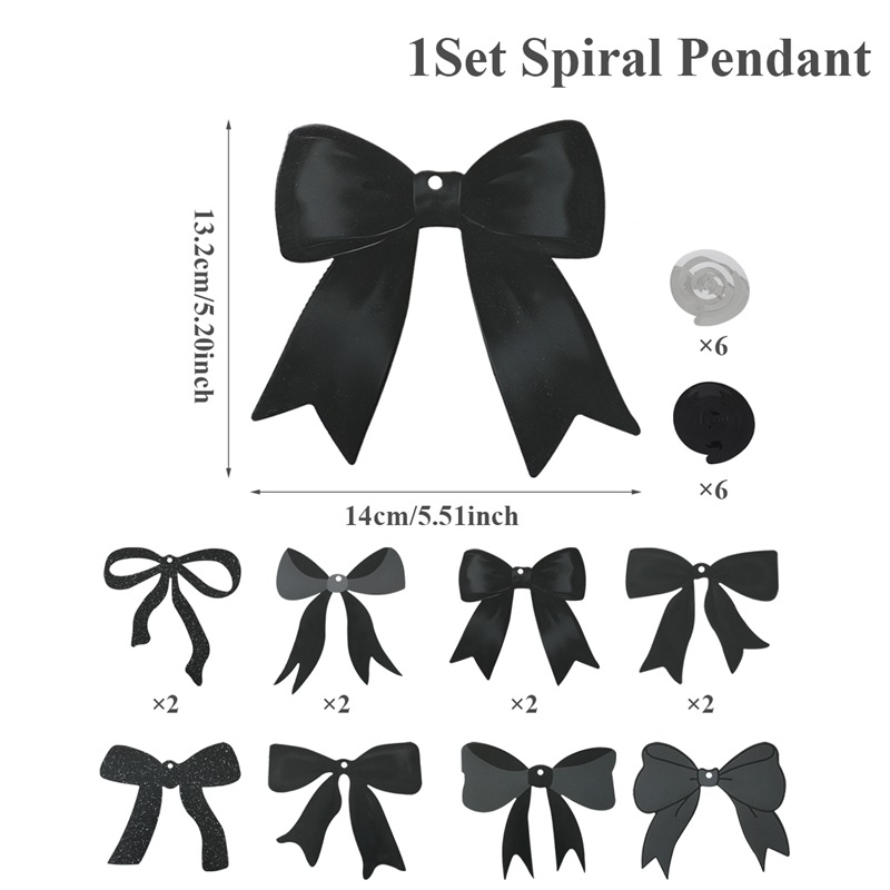 Thème nœud papillon spiralé noir